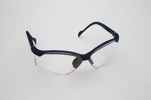 Palmero Provision See-Breez Eyewear  Safety Glasses, Blue Frame/Clear Lens. Universal S