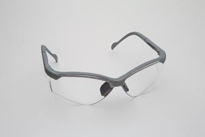 Palmero Provision See-Breez Eyewear  Safety Glasses, Platinum Frame/Clear Lens. Univers