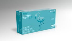 Ventyv Nitrile Powder Free Exam Glove Ultra 3.5 (Flamingo)  Glove, Exam, Nitrile, Powder-Free (PF), Polymer Co