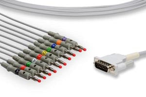 Cables And Sensors Direct-Connect Ekg Cable  t Connect EKG Cable, Mortara&gt;Burdick Compatible