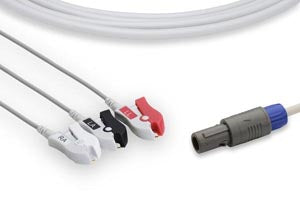 Medtronic One Piece ECG Cable  E CG Cable, 3 Leads Clip, Siemens Compatible w/ OE