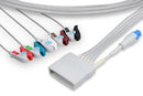 Cables And Sensors Ecg Telemetry Leadwires  Leadwire, 5 Leads Pinch/Grabber w/ SpO2, Philips C