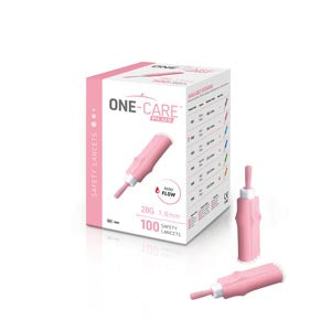 Medivena One-Care Plus Safety Lancets  Safety Lancet, 28G x 1.8mm, Mini Flow, Contact Act