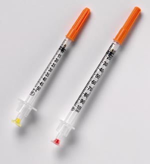 Retractable Vanishpoint Insulin Safety Syringes  Safety Syringe, Insulin, 0.5ml, 30G x 1/2", U-100,