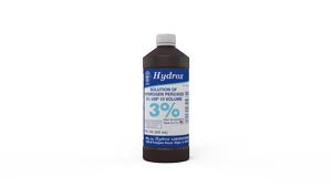 Hydrox Laboratories Hydrogen Peroxide  Hydrogen Peroxide 3%, 8 oz, 12 btl/cs (207 cs/plt)