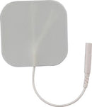 ELECTRODES 2X2 SQUARE WHT FOAMREUSABLE 4/PK