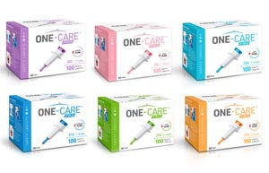 Medivena One-Care Pro Safety Lancets  Safety Lancets, Top Button - Activated, 21Gx2.8mm,