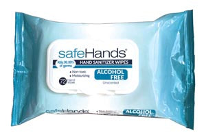 Safehands Wipes  Soft Flat Pack Wipes, 72-Count, 20/cs (Minimum Ord