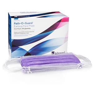 Richmond Path-O-Guard Earloop Face Mask  Level III Anti-Fluid Earloop Face Mask, Lavender 5