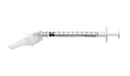SYRINGE W/SAFETY NEEDLE 1CC27GX1/2 100/BX 4BX/CS