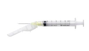 Terumo Surguard3 Syringe With Safety Needles  Safety Needle with 3cc Syringe, 20G x 1", 100/bx,