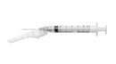 SYRINGE W/SAFETY NEEDLE 3CC22GX1 100/BX 4BX/CS