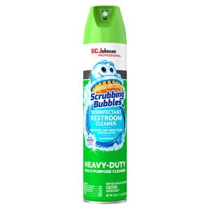 Sc Johnson Scrubbing Bubbles Cleaner  Disinfectant Restroom Cleaner II, Aerosol Can, 25o