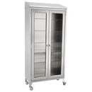 Blickman Industries Blickman Stainless Steel Cabinets  Paul Cabinet 35 5/8"W x 79 1/4"H x 16"D, (5) Glass