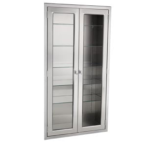 Blickman Industries Blickman Equipment & Supplies Cabinets  Cabinet 35"W x 60"H x 18"D Console Cabinet, Glass