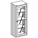 CABINET EQUIP/SUPPLIES 24 1/8WGLASS DOOR SS ADJ SHLVS (DROP)