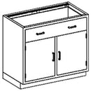 CABINET 35W S/S ADJ SHLF DRAWR2 HINGED DOORS (DROP)