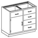 CABINET 35W S/S 1/2 SZ SHELFDRAWERS HINGED DOOR (DROP)