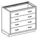 Blickman Industries Blickman Case Cabinets  Cabinet 35"W x 35 3/4"H x 22"D, (4) 1/4-1 Drawers