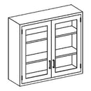 CABINET WALL 35W 13D SS ADJSHLVS HINGD GLASS DOOR (DROP)