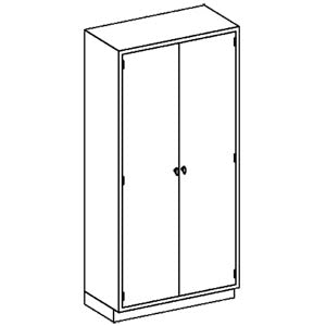 Blickman Industries Blickman High Cabinets  Cabinet 35"W x 84"H x 18"D, (5) Stainless Steel Ad