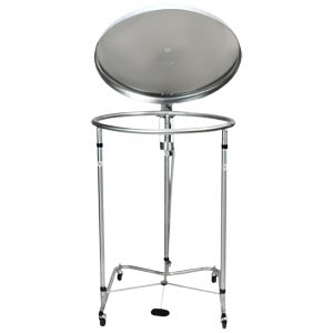 Blickman Industries Blickman Hampers  r 25" DIA Round Foot Operated Pneumatic Top Stainl