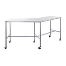 Blickman Industries Blickman Instrument Tables  Angular Instrument Table 72"W x 34"H x 18"D