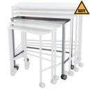 TABLE INSTRUMENT NESTED 36W18D CASTERS MRI SAFE (DROP)