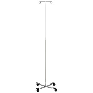 Blickman Industries Blickman Iv Stands  I V Stand, Economy, 2 Hook, Twist Lock, 4 Leg, Pai