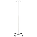 STAND IV ECONO 4 HOOK W/GRIPHOOKS WALL SAVER BASE(DROP)