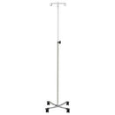 Blickman Industries Blickman Iv Stands  I V Stand, 2 Hook, Tru Loc Mechanism, 4 Leg, Chrom