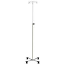 STAND IV 2 HOOK W/TRULOC 4LEGCHROME BASE (DROP)