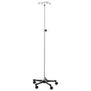 STAND IV 4 HOOK W/TRULOC 5LEGCAST ALUM BASE (DROP)
