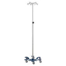 Blickman Industries Blickman Iv Stands  I V Stand, 6 Hook, 6 Leg, Powder Coated Low Center