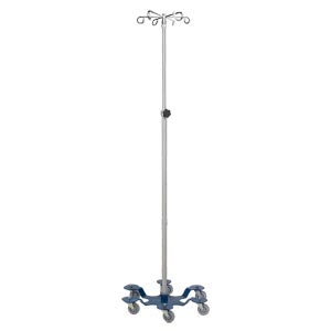 Blickman Industries Blickman Iv Stands  I V Stand, Heavy Duty, 6 Hook, 6 Leg, Powder Coate