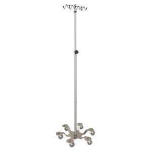 Blickman Industries Blickman Iv Stands  I V Stand, Heavy Duty, Rake Hook, 6 Leg, Low Cente