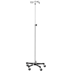 Blickman Industries Blickman Iv Stands  I V Stand, 4 Hook, Stainless Steel, Tru Loc Mechan
