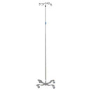 STAND IV 4 HOOK W/SLIDE LOCK4 LEG BASE (DROP)