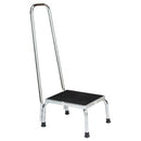 STOOL STEP CHROME W/HANDRAIL(DROP)