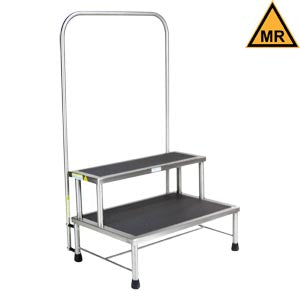 STOOL FOOT 24X16X16 MRI SAFEW/HANDRAIL (DROP)