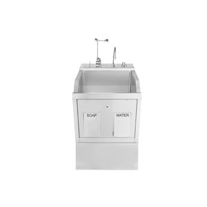 Blickman Industries Blickman Scrub Sinks  Lodi Scrub Sink, (1) Place, Pedestal Mounted, Knee