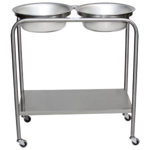 Blickman Industries Blickman Solution Stands  727808000 - Snyder Double Basin Solution Stand w/B