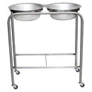 Blickman Industries Blickman Solution Stands  727808100 - Snyder Double Basin Solution Stand w/B
