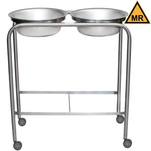 Blickman Industries Blickman Solution Stands  727808166 - Snyder Double Basin Solution Stand w/B