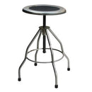 STOOL REVOLVING 15DIA W/SSSEAT 4 LEG W/CRTCH TIPS (DROP)