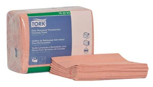 Essity Professional Hygiene North America, Llc Essity Tork Foodservice Towels & Wipers  Cleaning Towel, Odor Resistant, Z Fold, 1-Ply, Red