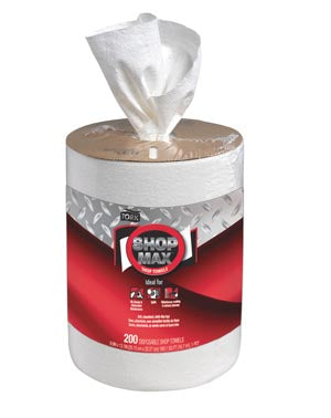 WIPER SHOPMAX CENTER ADV WHTREFILL 200SHT/RL 2RL/CS