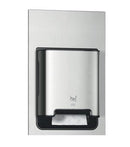 DISPENSER TOWEL RECESSED UNIVMETAL/PLASTIC SS