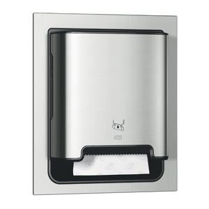 DISPENSER TOWEL IN-WALL RECESSUNIV METAL/PLASTIC SS