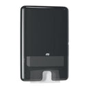 DISPENSER TOWEL MULTIFOLDELEVATION BLK PLASTIC